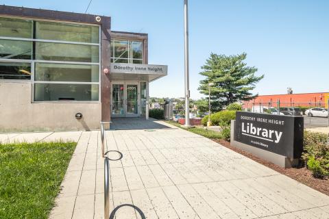 Front walkway of the Benning Library