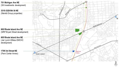 Northwest One Edgewood Eckington Map