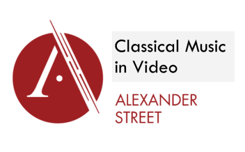 Alexander Street Classical Music in Video logo