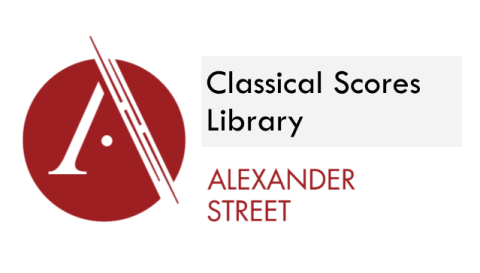 Alexander Street Classical Scores Library logo