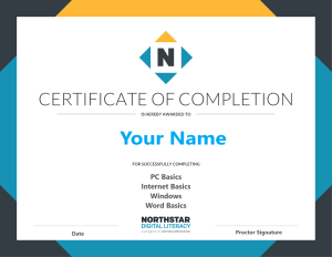 NorthStar Certificate