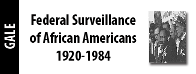Federal Surveillance of African Americans logo