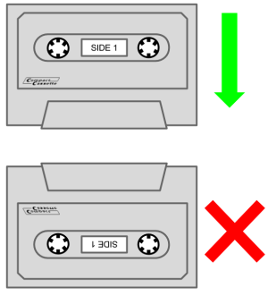 How to insert audio casssette image